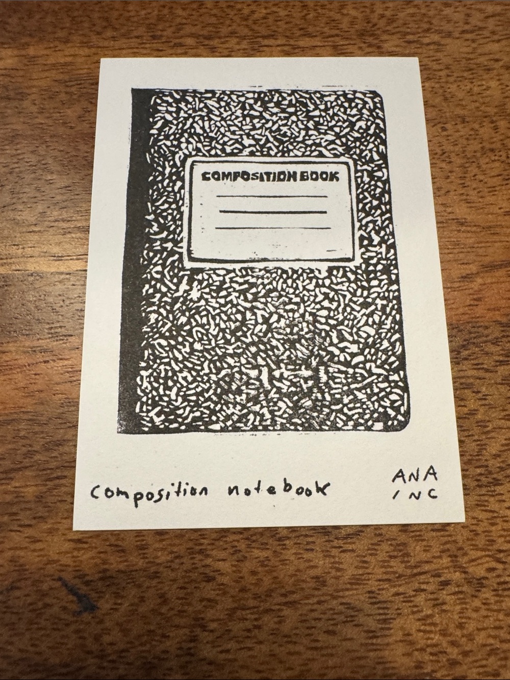 Inciardi - Composition Notebook - Mini Print